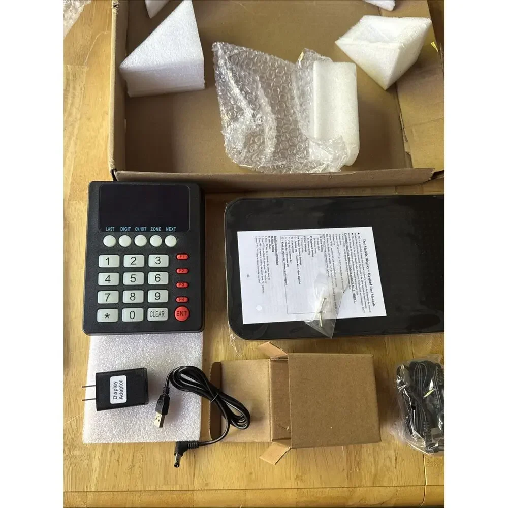 Wireless Queue Calling System 4-Digit Now Serving Numbering Display for Bank